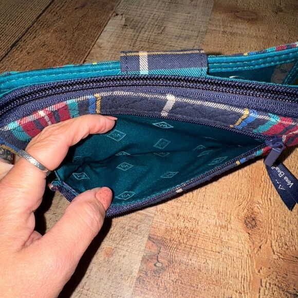 Vera Bradley Retired Scottie Dog Tartan Plaid RFD Turnlock Wallet - Picture 4 of 11